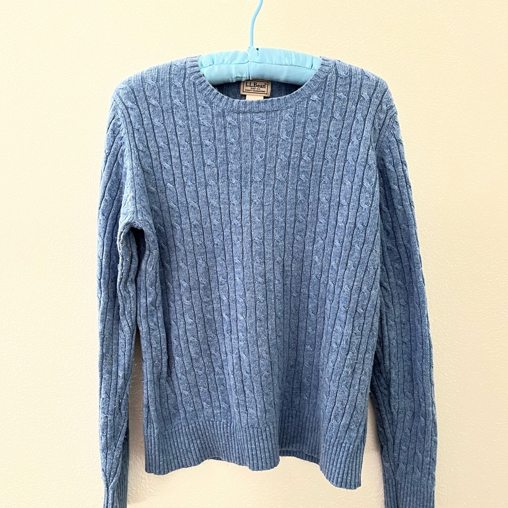 L.L. Bean Women's Gray Wool Sweater